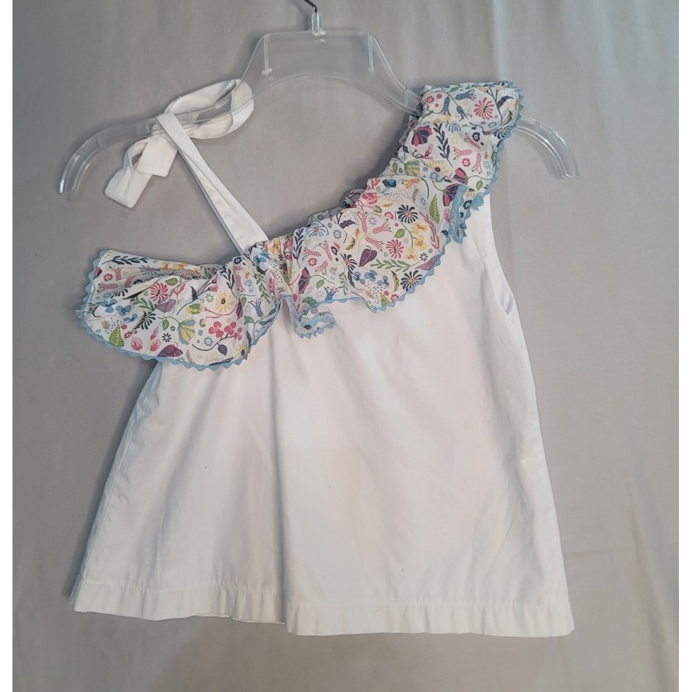 Bella Bliss Girls Tank Ruffle Size 10 White